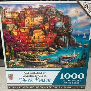 A Beautiful Day at Cinque Terre" 1000-piece jigsaw puzzle by MasterPieces